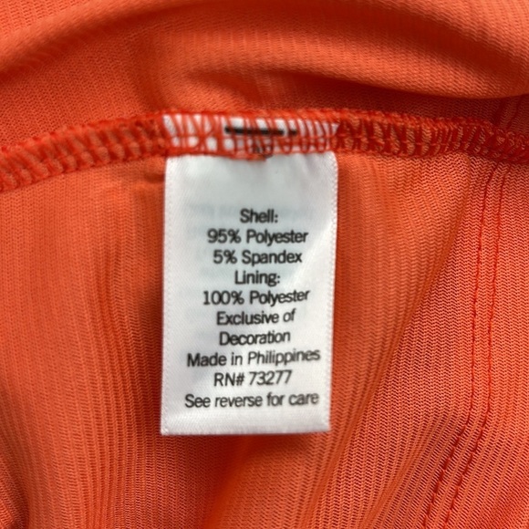 LC Lauren Conrad NWT Coral Ruffled Sleeve Square Neck Cross Back Top - Picture 11 of 12